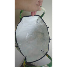 Load image into Gallery viewer, Vintage 70's Hippie Floral Vinyl Tote Bag Handbag Medium
