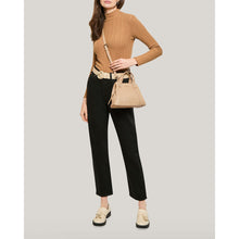 Load image into Gallery viewer, Minimalist American Leather Triple Entry Crossbody Bag Travel
