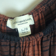 Load image into Gallery viewer, Boho Rustic Western Ruffled Plaid Pullover Top Women's Size Large
