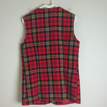 Load image into Gallery viewer, Vintage 60&#39;s/70&#39;s Tartan Plaid Button Down Vest Women&#39;s Size Large
