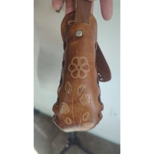 Load image into Gallery viewer, Vintage Hand-Tooled Painted Crossbody Bag 70's Hippie Boho Purse
