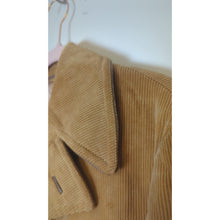 Load image into Gallery viewer, VTG 70s Towncraft Penneys Butterscotch Corduroy Belted Safari Jacket Coat XL Faux Fur
