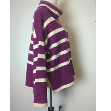 Load image into Gallery viewer, Cozy Tristan Sweater Plum Wide Sleeves Medium
