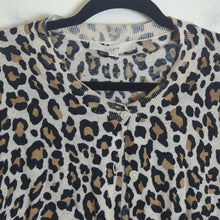 Load image into Gallery viewer, Boho Animal Print Button-down Soft Cardigan Women's Size Small
