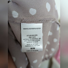 Load image into Gallery viewer, Pale Pink &amp; White Feminine Polkadot Blouse Women&#39;s size Medium
