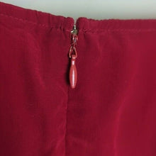 Load image into Gallery viewer, Silk Vintage 90's Faux Wrap Midi/Maxi Skirt Red Women's Size 12*
