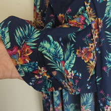 Load image into Gallery viewer, Beachy Maxi Spaghetti Strap Floral Maxi Dress High- Low Shorts Size M

