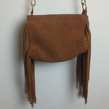 Load image into Gallery viewer, Y2K Suede Boho Western Tassel Crossbody Bag
