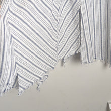 Load image into Gallery viewer, Handkerchief Fringe Hem Midi Assemetrical Linen Viscose Skirt Women's Size L
