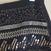 Load image into Gallery viewer, Festival Beaded Sequenced Embroidered Mini Skirt Women's Size 10
