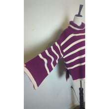 Load image into Gallery viewer, Cozy Tristan Sweater Plum Wide Sleeves Medium
