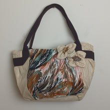 Load image into Gallery viewer, Unique NWT Art to Wear Canvas Handbag Floral Boho Shabby Chic Purse

