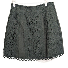 Load image into Gallery viewer, Dinah Crochet Overlay Skirt Khaki Green Women's Size 10
