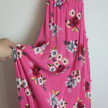 Load image into Gallery viewer, LOFT NWOT Zinnia Halter Tropical Pink Floral Maxi Dress Women&#39;s Size Medium
