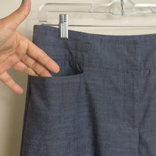 Load image into Gallery viewer, Minimalistic Grey Wide Straight Leg Pants Women's Size 12
