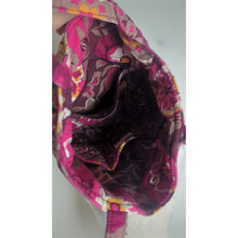 Load image into Gallery viewer, Retired Vera Bradley Carnaby Angel Medium Tote Pink Purple Boho Floral

