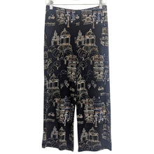 Load image into Gallery viewer, NWT Art to Wear Town Scene Capri Travel Knit Pull-on Elastic Pants Women's Small
