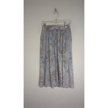 Load image into Gallery viewer, Boho Romantic Vintage Paisley Pleated Midi Skirt Women&#39;s Size 8
