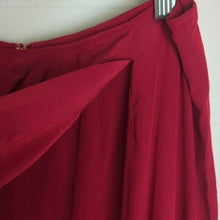 Load image into Gallery viewer, Silk Vintage 90's Faux Wrap Midi/Maxi Skirt Red Women's Size 12*
