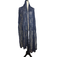 Load image into Gallery viewer, Lauren Ralph Lauren Web Crochet Oversized Scarf Wrap Mohair OS
