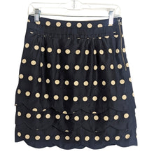 Load image into Gallery viewer, Festival Scalloped Polkadot Mini Skirt Cotton &amp; Silk Women's Size 4
