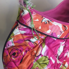 Load image into Gallery viewer, Vintage NWOT Rose Eleanor Shoulder Silk Bag Resin Chain Strap Pink
