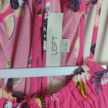 Load image into Gallery viewer, LOFT NWOT Zinnia Halter Tropical Pink Floral Maxi Dress Women&#39;s Size Medium
