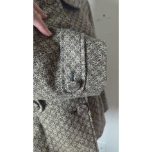 Load image into Gallery viewer, Vintage Inspired Mod Wool Tweed Jacket Blazer Peplum Chunky Buttons Size 4
