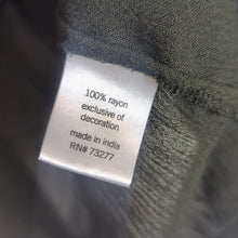 Load image into Gallery viewer, Boho Embroidered Velour Detail Pullover Top Women's Size Large
