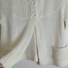 Load image into Gallery viewer, Y2K Chunky Button Cardigan Cropped Wool Blend Women&#39;s Medium*
