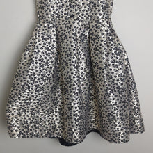Load image into Gallery viewer, Fit &amp; Flare Metallic Floral Formal Dress Girls Size 7/8

