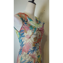 Load image into Gallery viewer, Boho Fairy Sheer Floral Midi/Max Beaded Sequined Dress Small

