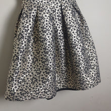 Load image into Gallery viewer, Fit &amp; Flare Metallic Floral Formal Dress Girls Size 7/8
