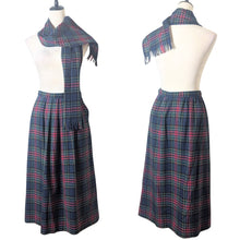 Load image into Gallery viewer, VTG 1970's Pendleton Allison Tartan Virgin Wool Skirt &amp; Scarf Small

