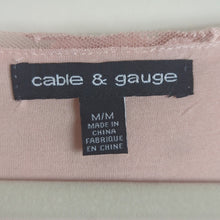 Load image into Gallery viewer, Soft Pink Viscose Pullover Top with Embroidered Panel Women's Size Medium
