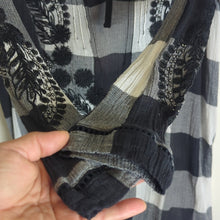 Load image into Gallery viewer, Free People Fall Festival Embroidered Jeweled Plaid Tunic Women's Size Small
