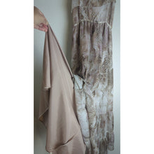 Load image into Gallery viewer, Whimsical Fairycore Maxi Dress Gold Shimmer Asymmetrical Ruffles Women's M
