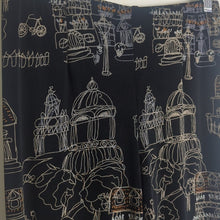 Load image into Gallery viewer, NWT Art to Wear Town Scene Capri Travel Knit Pull-on Elastic Pants Women's Small
