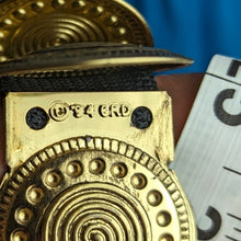 Load image into Gallery viewer, Vintage 94 GRD Coin Belt Metal Medallion Elastic Women's Size Small/Medium
