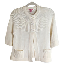 Load image into Gallery viewer, Y2K Chunky Button Cardigan Cropped Wool Blend Women&#39;s Medium*
