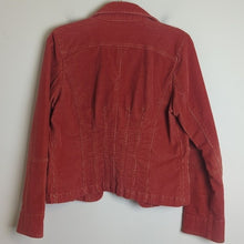 Load image into Gallery viewer, Tulle Anthropologie Rust Corduroy Jacket Mod Buttons Women&#39;s XL*
