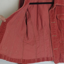 Load image into Gallery viewer, Tulle Anthropologie Rust Corduroy Jacket Mod Buttons Women&#39;s XL*
