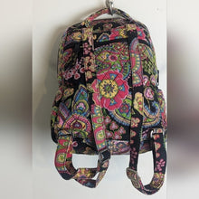 Load image into Gallery viewer, Vintage Vera Bradley Backpack Symphony In Hue Pink Paisley Floral 13x9x4”
