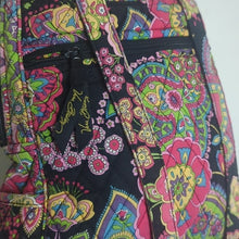 Load image into Gallery viewer, Vintage Vera Bradley Backpack Symphony In Hue Pink Paisley Floral 13x9x4”
