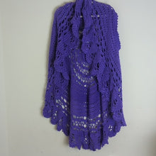 Load image into Gallery viewer, Boho Festival Maxi Open Knit Crochet Cardigan Women&#39;s Size Large
