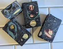 Load image into Gallery viewer, Far Out Galaxy Aloe Vera Soap Bar 5.0 oz Handcrafted Artisan Tea Tree &amp; Lemon Eucalyptus
