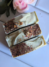 Load image into Gallery viewer, Limited Edition!! Rosemary Mint Goat Milk Soap Bar 4.5 oz Essential Oils Rosemary &amp; Spearmint
