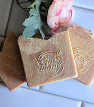 Load image into Gallery viewer, The Pink Hippie Goat Milk Soap Bar 4.5 oz Anxiety Free Essential Oil Blend Patchouli, Geranium, Ylang Ylang
