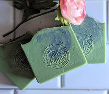 Load image into Gallery viewer, Limited Edition!! Rosemary Mint Goat Milk Soap Bar 4.5 oz Essential Oils Rosemary &amp; Spearmint
