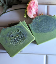 Load image into Gallery viewer, Limited Edition!! Rosemary Mint Goat Milk Soap Bar 4.5 oz Essential Oils Rosemary &amp; Spearmint
